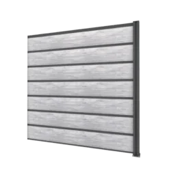 Gutta Sichtschutzzaun-Erweiterungsel. Anthrazit 202x186 Cm Schichtst. Betonoptik