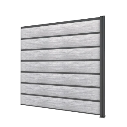 Gutta Sichtschutzzaun-Erweiterungsel. Anthrazit 202x186 Cm Schichtst. Betonoptik 1 Gutta Sichtschutzzaun-Erweiterungsel. Anthrazit 202x186 Cm Schichtst. Betonoptik