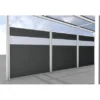 Gutta Seitenwand Carport Premium Weiß WPC Dielen Dunkelgrau Mit PC Paneele