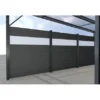 Gutta Seitenwand Carport Premium Anthrazit WPC Dielen Dunkelgrau Mit PC Paneele