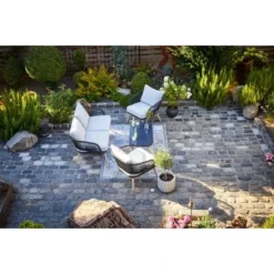 Lounge-Set Edna 4-teilig Seilbespannung Anthrazit -Vitavia Verkäufe 8458135 6