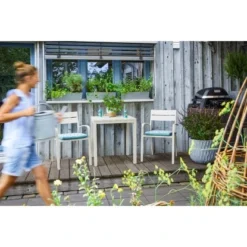 Stapelstuhl Prata Mit Sitzkissen 83 Cm X 56 Cm X 61 Cm -Vitavia Verkäufe 8458556