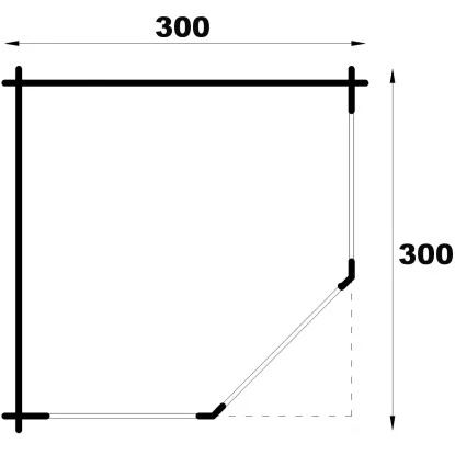 5-Eck Gartenlaube Maik-28 Natur 325 Cm X 325 Cm, Imprägniert 2 5-Eck Gartenlaube Maik-28 Natur 325 Cm X 325 Cm, Imprägniert – Bild 2