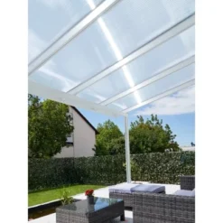 Gutta Terrassendach Premium Weiß Stegpl. PC Streifen Weiß 9.135 Mm X 3.060 Mm -Vitavia Verkäufe 858108 4622 3