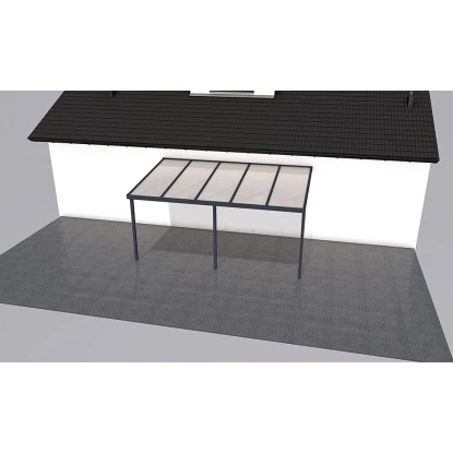 Gutta Terrassendach Prem. Anthrazit Stegpl. PC Streifen Weiß 5.100 Mm X 3.060 Mm 2 Gutta Terrassendach Prem. Anthrazit Stegpl. PC Streifen Weiß 5.100 Mm X 3.060 Mm – Bild 2