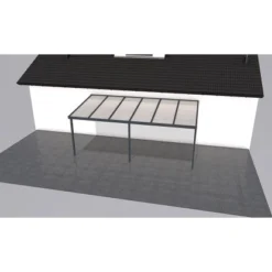 Gutta Terrassendach Prem. Anthrazit Stegpl. PC Streifen Weiß 6.110 Mm X 3.060 Mm -Vitavia Verkäufe 858114 4622 2