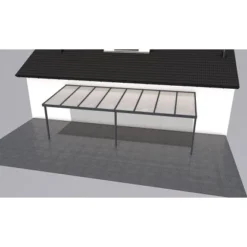 Gutta Terrassendach Prem. Anthrazit Stegpl. PC Streifen Weiß 8.125 Mm X 3.060 Mm -Vitavia Verkäufe 858116 4622 2