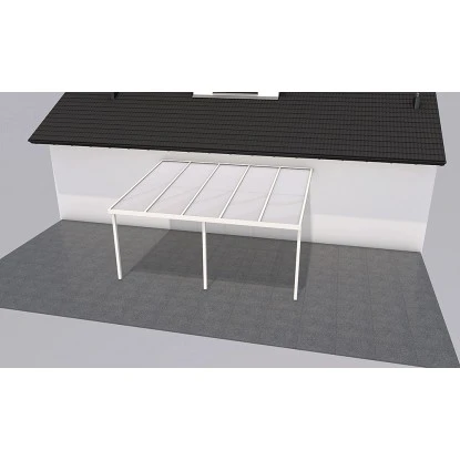 Gutta Terrassendach Premium Weiß Stegpl. PC Streifen Weiß 5.100 Mm X 4.060 Mm 2 Gutta Terrassendach Premium Weiß Stegpl. PC Streifen Weiß 5.100 Mm X 4.060 Mm – Bild 2