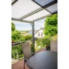 Gutta Terrassendach Prem. Anthrazit Stegpl PC Streifen Weiß 10.140 Mm X 4.060 Mm