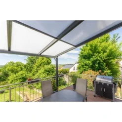 Gutta Terrassendach Prem. Anthrazit Stegpl PC Streifen Weiß 10.140 Mm X 4.060 Mm 16 Gutta Terrassendach Prem. Anthrazit Stegpl PC Streifen Weiß 10.140 Mm X 4.060 Mm -Vitavia Verkäufe 858133 4622 3