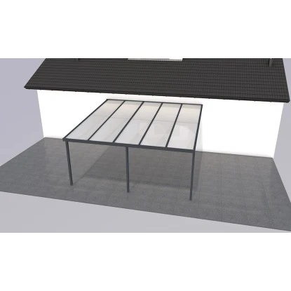 Gutta Terrassendach Prem. Anthrazit Stegpl. PC Streifen Weiß 5.100 Mm X 5.060 Mm 2 Gutta Terrassendach Prem. Anthrazit Stegpl. PC Streifen Weiß 5.100 Mm X 5.060 Mm – Bild 2