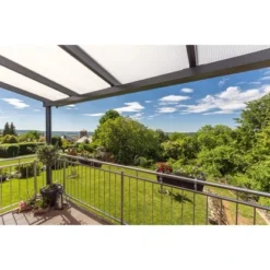 Gutta Terrassendach Prem. Anthrazit Stegpl PC Streifen Weiß 10.140 Mm X 5.060 Mm -Vitavia Verkäufe 858149 4622 5