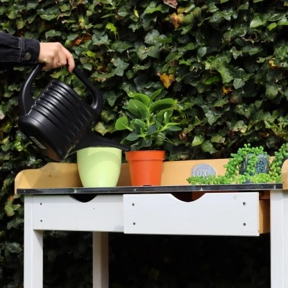 Axi Pflanztisch Mit 2 Schubladen Braun Weiß 76 Cm X 37 Cm 92 Cm 4 Axi Pflanztisch Mit 2 Schubladen Braun Weiß 76 Cm X 37 Cm 92 Cm – Bild 4