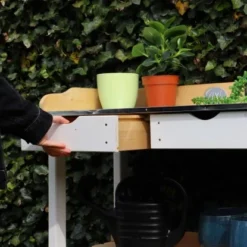 Axi Pflanztisch Mit 2 Schubladen Braun Weiß 76 Cm X 37 Cm 92 Cm 21 Axi Pflanztisch Mit 2 Schubladen Braun Weiß 76 Cm X 37 Cm 92 Cm -Vitavia Verkäufe 8717973938149 1737 IA 05