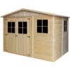 Timbela Gartenhaus Holz Abstellraum M334 6 M² Mit Fenstern