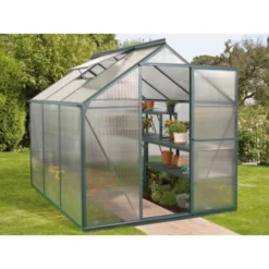 Vitavia Gewächshaus Triton 3800 HKP 4 Mm Dunkelgrün Inkl. Fundament