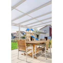 Gutta Terrassendach Premium Weiß Stegplatten Acryl Klima Blue 5.100 X 5.060 Mm