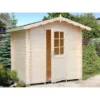 Palmako Vivian Holz-Gartenhaus Hellbraun Satteldach 200 Cm X 200 Cm