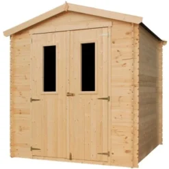 Timbela Holz-Gartenhaus M343C 3,53 M² Mit Kleinen Fenstern Ohne Boden -Vitavia Verkäufe 925708 11023400 M343C S 03