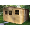 Timbela Gartenhaus Holz M336 12 M² Mit Fenstern Ohne Boden