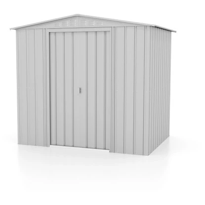 Globel Metall-Gerätehaus Silber Metallic 4,1 M² 1 Globel Metall-Gerätehaus Silber Metallic 4,1 M²