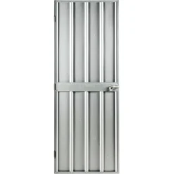 Globel Schwingtür-Kit 1 Für Metallgerätehäuser Silber Metallic