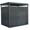 Floraworld Metall-Gerätehaus Stahl Anthrazit 233 Cm X 190 Cm