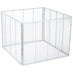 Komposter Aus Feuerverzinktem Metall 800 L 4-teilig