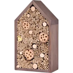 Insektenhotel Spitzdach Groß Braun FSC®