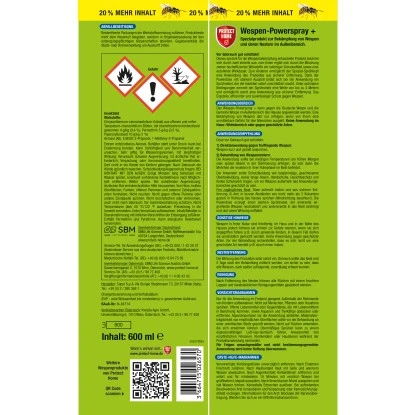 Forminex Wespen Powerspray 600 Ml 2 Forminex Wespen Powerspray 600 Ml – Bild 2
