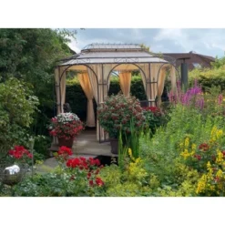 Eleo Vorhänge Polyester Ecru 2er-Set Für Pavillon -Vitavia Verkäufe 945932 4915 3