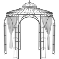 Eleo Vorhänge Polyester Lichtgrau 2er-Set Für Pavillon