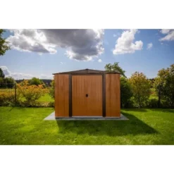 Spacemaker Metall-Gerätehaus Holzfarben 4 M² -Vitavia Verkäufe 947843 1741 03