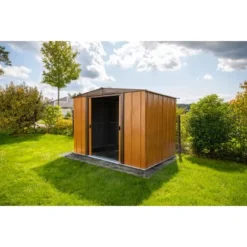 Spacemaker Metall-Gerätehaus Holzfarben 4 M² -Vitavia Verkäufe 947843 1741 05