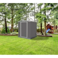 Spacemaker Metall-Gerätehaus 6x5 Ezee Charcoal BxT: 177 Cm X 157 Cm -Vitavia Verkäufe 947847 1741 03