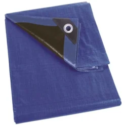 Perel Abdeckplane Blau/Schwarz Ultrastark 5 X 8 M