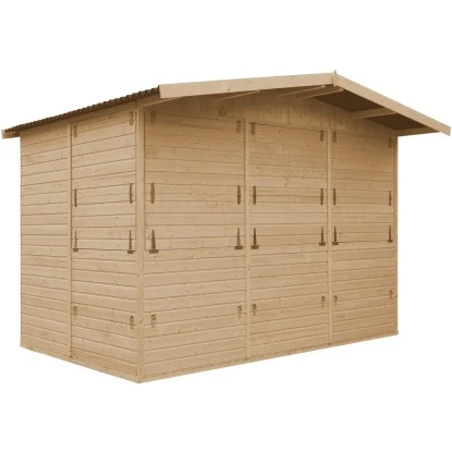 Timbela Marktbude Holz M150B 6m² Mit 5 Theken 5 Timbela Marktbude Holz M150B 6m² Mit 5 Theken – Bild 5