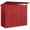 Ecostar Gerätehaus Trend Mit Pultdach Typ 1 RAL3004 Purpurrot Einzeltür