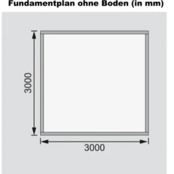 Karibu Holz-Gartenhaus Timra Naturbelassen Satteldach 300 Cm X 300 Cm -Vitavia Verkäufe 960420 3739 08