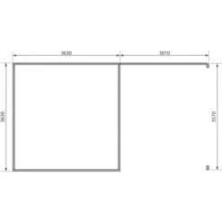 Karibu Holz-Gartenhaus Norrköping Naturbelassen Pultdach 365 Cm X 365 Cm -Vitavia Verkäufe 960477 3739 08