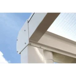 Terrassenüberdachung Genua 434 X 257 Cm Aluminium Weiß -Vitavia Verkäufe 963413 2622 11