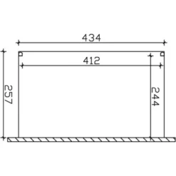 Terrassenüberdachung Genua 434 X 257 Cm Aluminium Weiß -Vitavia Verkäufe 963413 2622 3