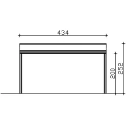 Terrassenüberdachung Genua 434 X 257 Cm Aluminium Weiß -Vitavia Verkäufe 963413 2622 5