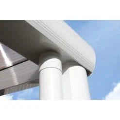 Terrassenüberdachung Genua 434 X 257 Cm Aluminium Weiß -Vitavia Verkäufe 963413 2622 8