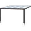Terrassenüberdachung Genua 434 X 257 Cm Aluminium Anthrazit