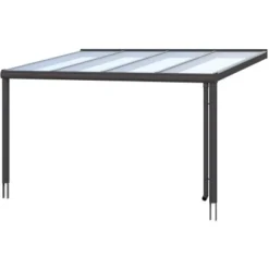 Terrassenüberdachung Genua 434 X 257 Cm Aluminium Anthrazit