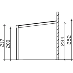 Terrassenüberdachung Genua 434 X 257 Cm Aluminium Anthrazit -Vitavia Verkäufe 963414 2622 4