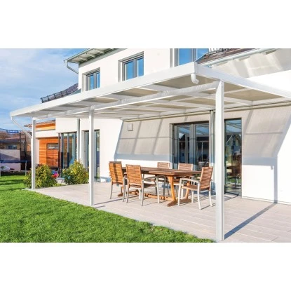 Gutta Terrassendach Premium Weiß Stegplatten Acryl Bronze 5.100 Mm X 5.060 Mm 2 Gutta Terrassendach Premium Weiß Stegplatten Acryl Bronze 5.100 Mm X 5.060 Mm – Bild 2