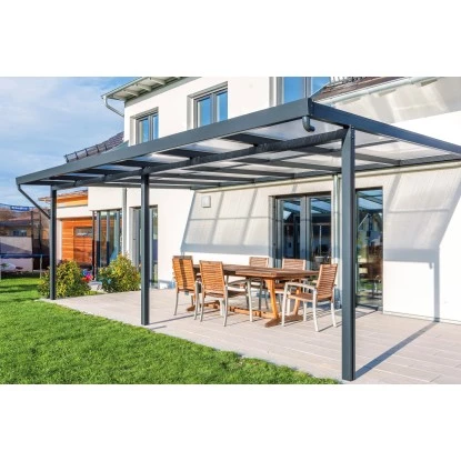 Gutta Terrassendach Premium Anthrazit Stegplatten PC SO Klar 5.100 Mm X 5.060 Mm 2 Gutta Terrassendach Premium Anthrazit Stegplatten PC SO Klar 5.100 Mm X 5.060 Mm – Bild 2