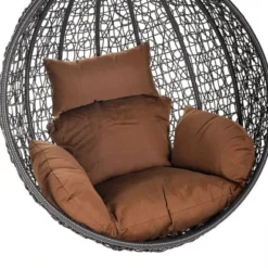 Home Deluxe Hängesessel-Korb Cielo Aus Polyrattan Grau -Vitavia Verkäufe 966811 2972 06